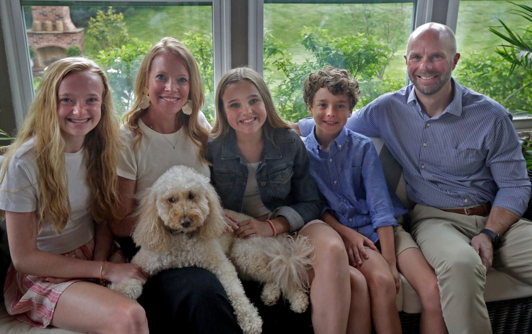 At home with Michelle and Chad Wiegmann in St. Charles